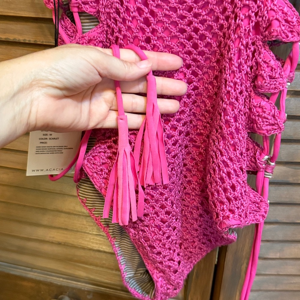NWT Acacia crochet one piece swimsuit - Picture 4 of 7